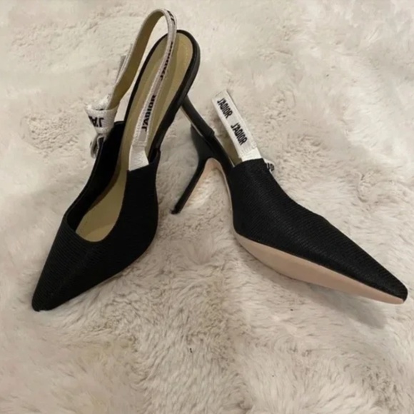 Dior J'adior Black Technical Fabric Pumps - Picture 1 of 4